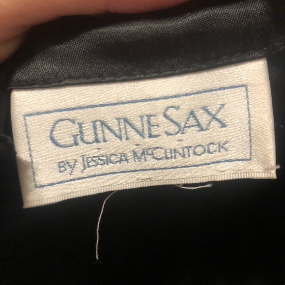 Gunne sax strapless black tulle formal tulle dress vintage - Picture 5 of 12